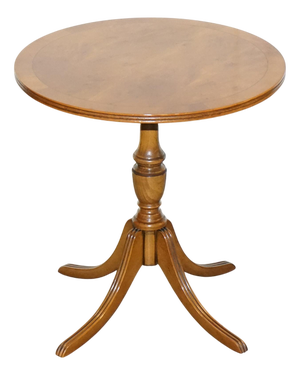 Vintage Yew Wood Side Table