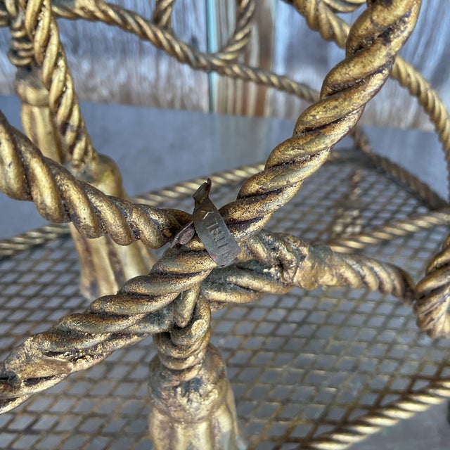 Vintage Regency Twisted Tassel Newspaper Holder For Sale In West Palm - Image 6 of 7