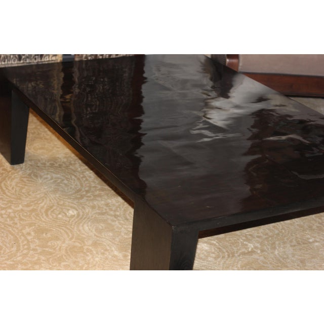 Contemporary Rh 67”x40” Wyeth Carbonized Split Bamboo Coffee Table For Sale - Image 3 of 9