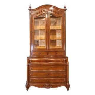 Italian Renaissance revival Bookcase Secretaire, 19th Century For Sale