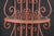 Vintage French Style Red Scrolled Wrought Iron Four-Tier Corner Etagere Stand For Sale - Image 14 of 18