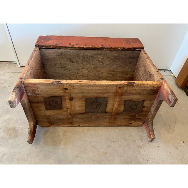 Early 1900s Small Pine Dry Sink For Sale - Image 9 of 9