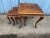 Wood Late 20th Century Vintage Queen Anne Style Fruitwood Inlaid Nesting Tables - Set of 3 For Sale - Image 7 of 9