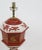 Rust Red Hexagon Tole Urn Lamp，retro Table Lamp For Sale In New York - Image 6 of 9
