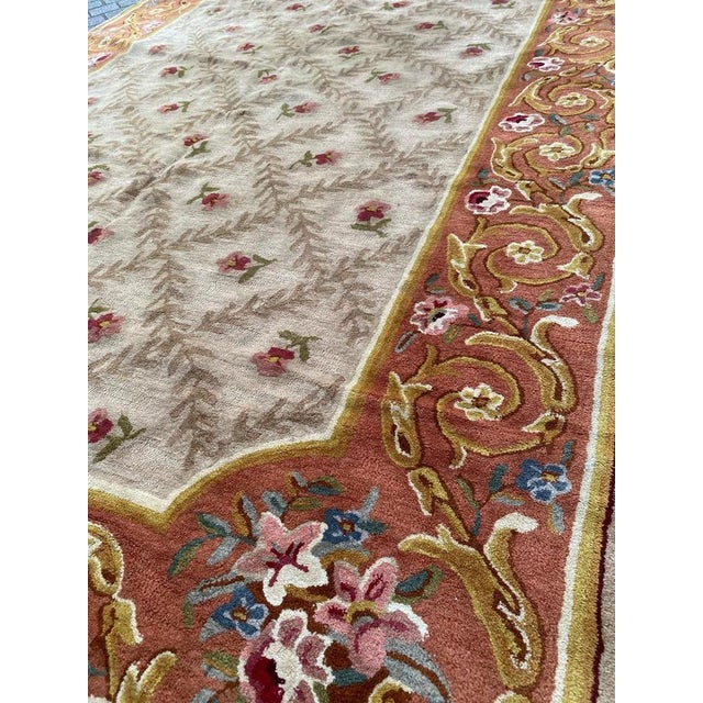 Textile Vintage French Janus Rug, 1940s For Sale - Image 7 of 15