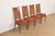 Mastercraft William Doezema for Mastercraft Mid-Century Modern Hollywood Regency Burl Wood and Cane Back Dining Chairs, Set of Four For Sale - Image 4 of 12
