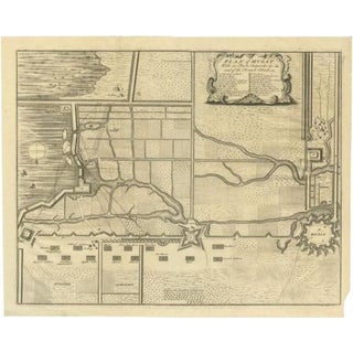 Map of Hulst with Its Forts and Outworks For Sale