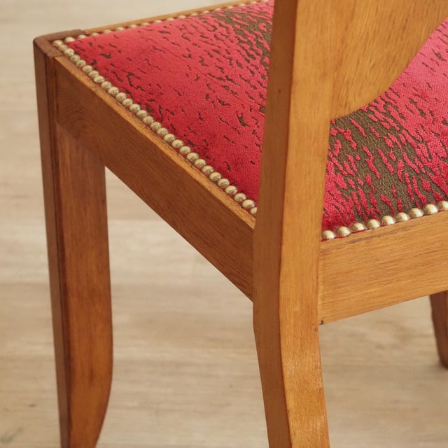 Wood Art Deco Oak Chairs, 1930, Set of 2 For Sale - Image 7 of 12