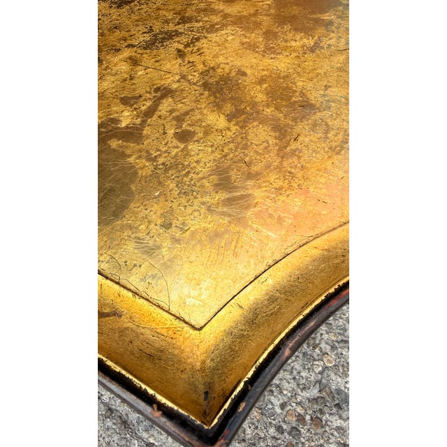 Vintage Kittinger Kt2408 Chinoiserie Gold Leaf & Faux Bamboo Octagonal Coffee Table For Sale - Image 9 of 14
