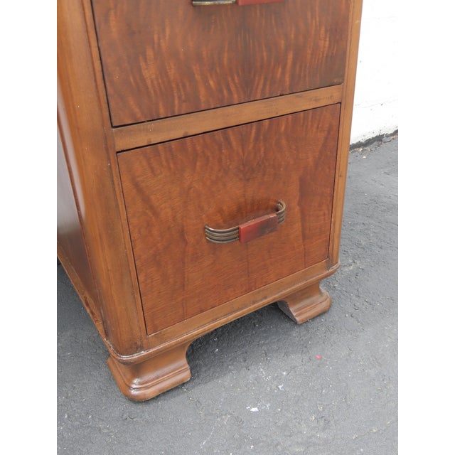 1920s Art Deco Vanity Makeup Table With Bakelite Handles 6580 For Sale - Image 17 of 18