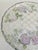 English Vintage Pastel Flower Round Glass Serving Platter For Sale - Image 3 of 8