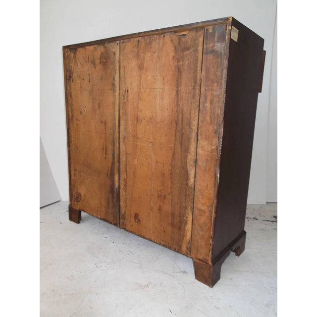 Brown Federal Mahogany Footed Apothecary Chest For Sale - Image 8 of 11