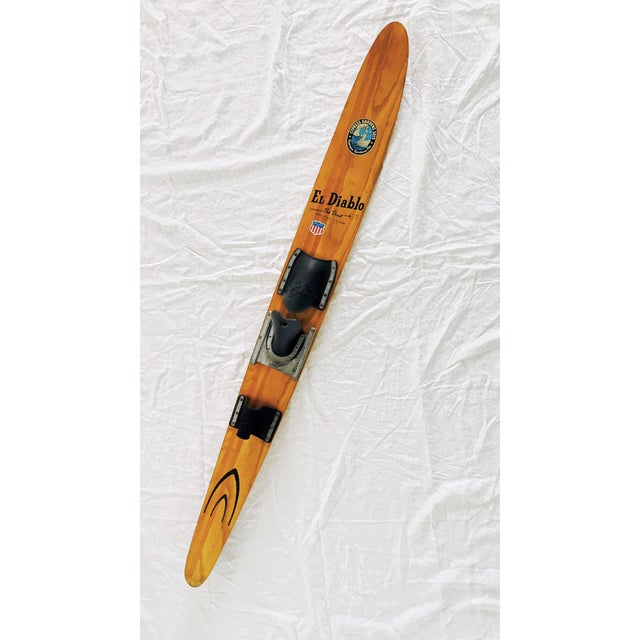 Vintage Waterski El Diablo Grooved Slalom Cypress Gardens Chairish