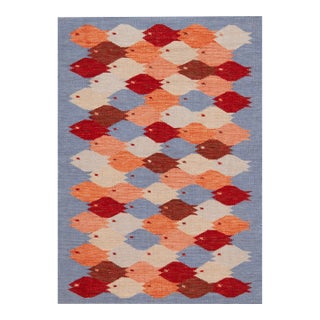 Nazmiyal Collection Modern Swedish School of Fish Kilim Rug For Sale