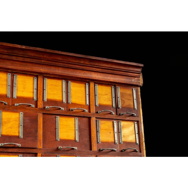 Wood Massive Antique Maple Dry Goods Cabinet For Sale - Image 7 of 18
