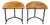 Vintage Side Tables in Wrought Iron and Oak, France, 1930s, Set of 2 For Sale