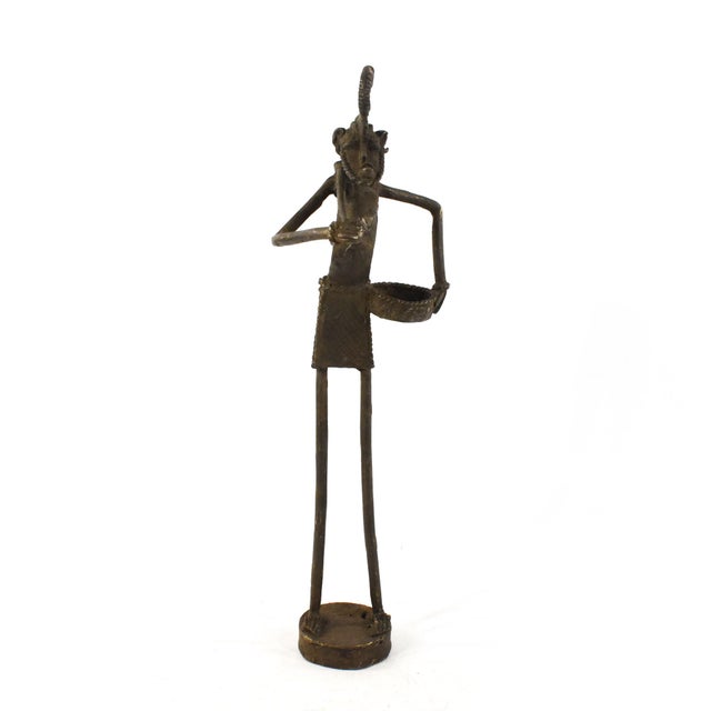 Mid 20th Century Mid 20th Century African Metal Figure For Sale - Image 5 of 9