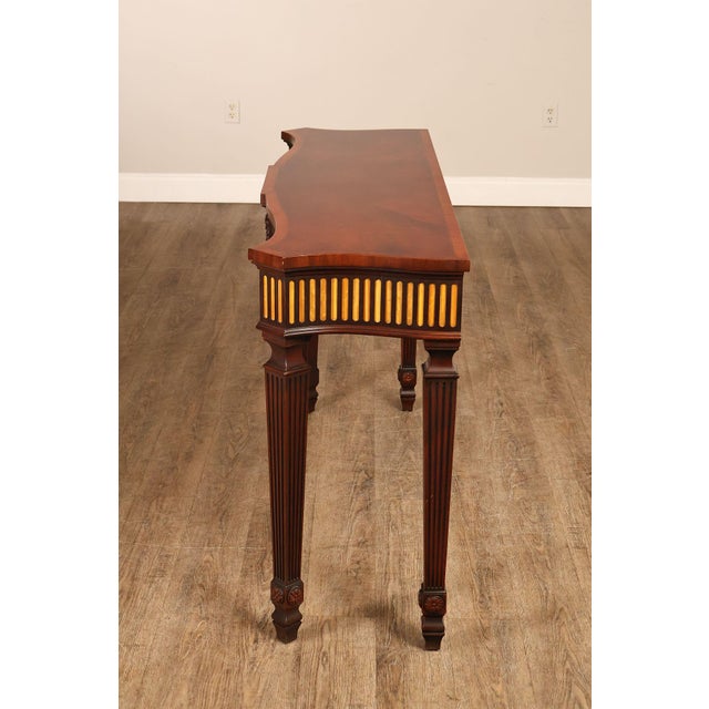 Henkel Harris Federal Style Mahogany Console Table For Sale - Image 13 of 18