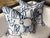 Hunt Slonem "Bunny Hutch" in Navy & White 20" Pillow - Single For Sale In Atlanta - Image 6 of 6
