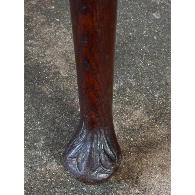 Example: 18th Century Carved English Side Table With Shell and Acanthus Drawer For Sale - Image 9 of 10