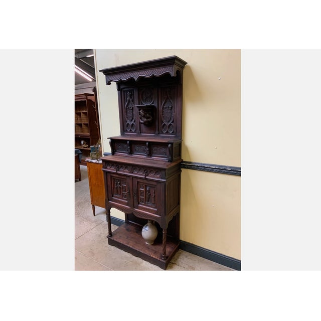 Antique Neo-Gothic Cabinet, 1880 For Sale - Image 12 of 17
