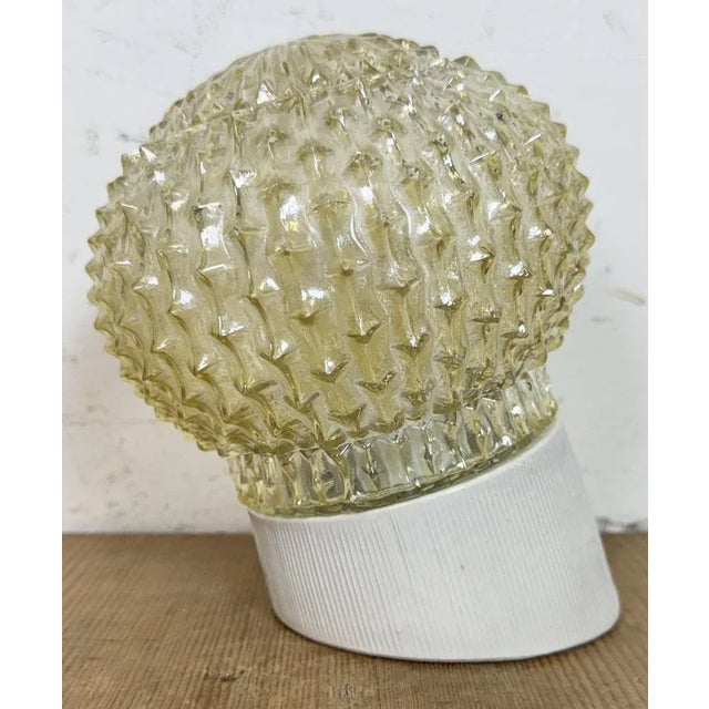 Vintage White Porcelain Wall Light, 1970s For Sale - Image 6 of 12