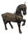 Indian Wooden Ceremonial Horse with Brass from Charles Mareck, 1920s For Sale