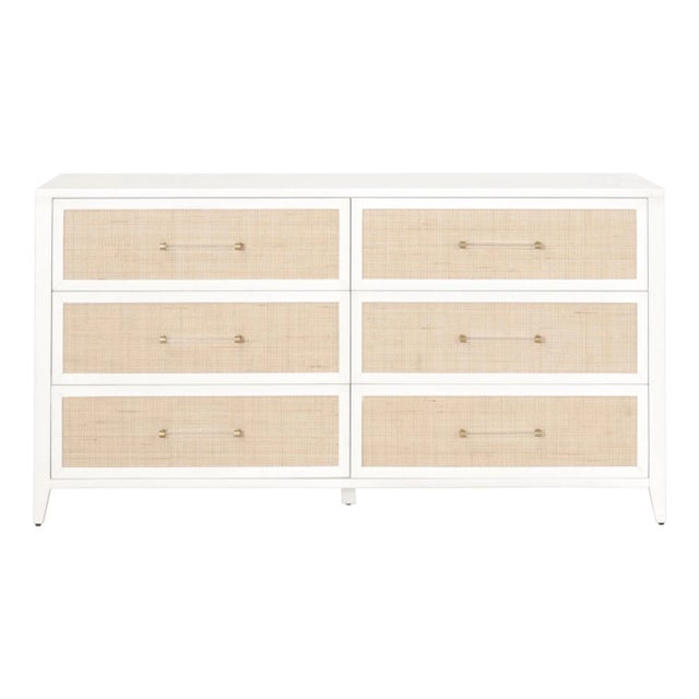 Holland Rattan 6-Drawer Double Dresser For Sale In Los Angeles - Image 6 of 6