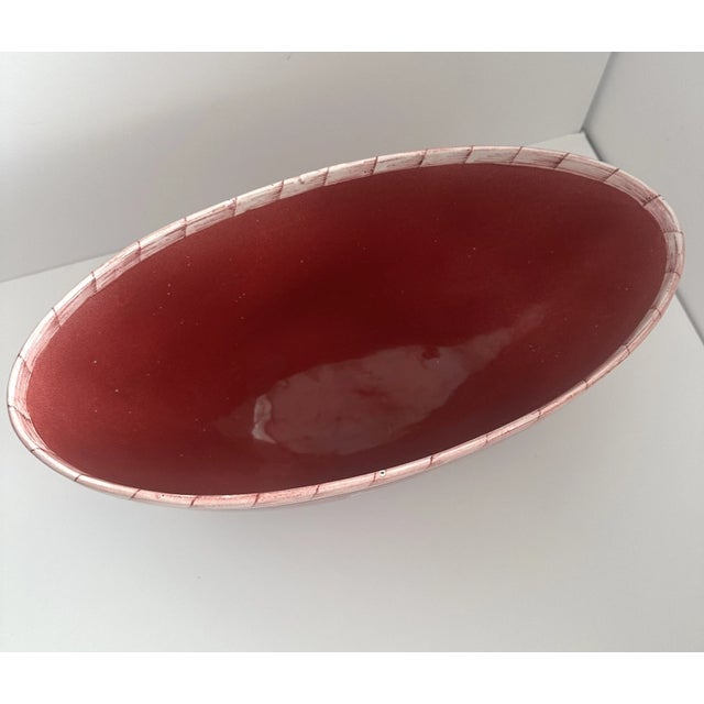 Ceramic Mid 20th Century Gio Ponti Richard Ginori Italian Pottery Art Deco 1031 Bowl Rare Male Figure For Sale - Image 7 of 11