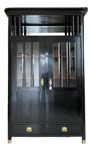 Art Nouveau Display Cabinet in Glass, 1920s