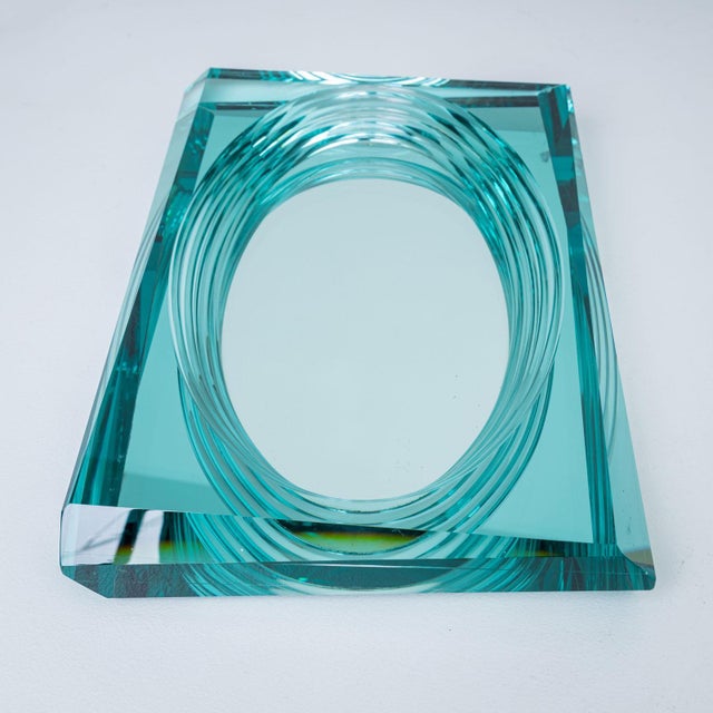 20th Century Glass Centerpiece in the style of Fontana Arte, Italy For Sale - Image 13 of 18