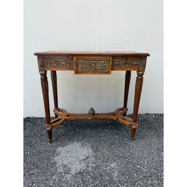 A Late 18th Century Dutch Mahogany and Floral Marquetry Cabinet on Stand, For Sale - Image 16 of 18