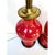 Pair of Vintage Oxblood Red Glazed Ceramic Table Lamps With Brass Hardware For Sale - Image 4 of 11