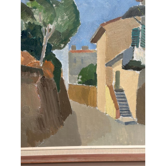 Hilmer Bengtsson, Southern Village, 1960s, Oil on Canvas, Framed For Sale - Image 10 of 18