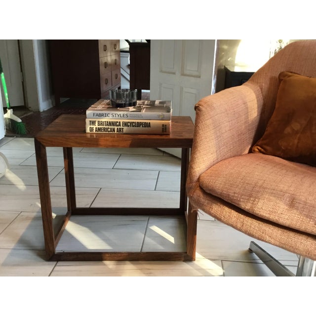 Danish Modern Rosewood Side Table, Attributed to Jørgen Bækmark, Denmark Circa 1960s For Sale In Atlanta - Image 6 of 10