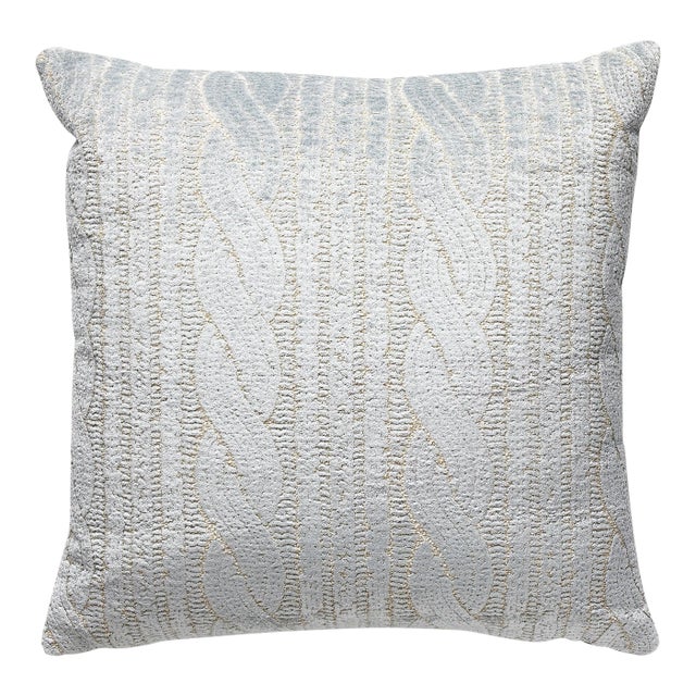 The House of Scalamandré Sweater Pillow, Drizzle For Sale