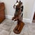1980s 1980s 3 Foot Tall Wood Equestrian Folk Art Sculpture For Sale - Image 5 of 12