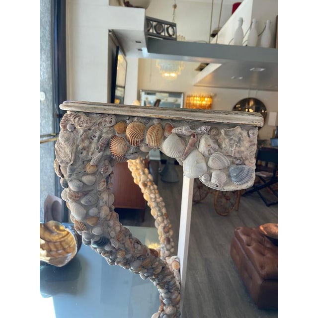 Vintage Handcrafted Wooden Console Table, 1950s For Sale - Image 14 of 18