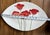 Mid-Century Modern Vintage Fitz & Floyd Classic Poppies Embossed Leaves Red Poppies White Serving Platter For Sale - Image 3 of 4