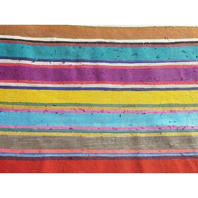 1960s 1960s Turkish Striped Kilim Rug - 69"x94" For Sale - Image 5 of 11
