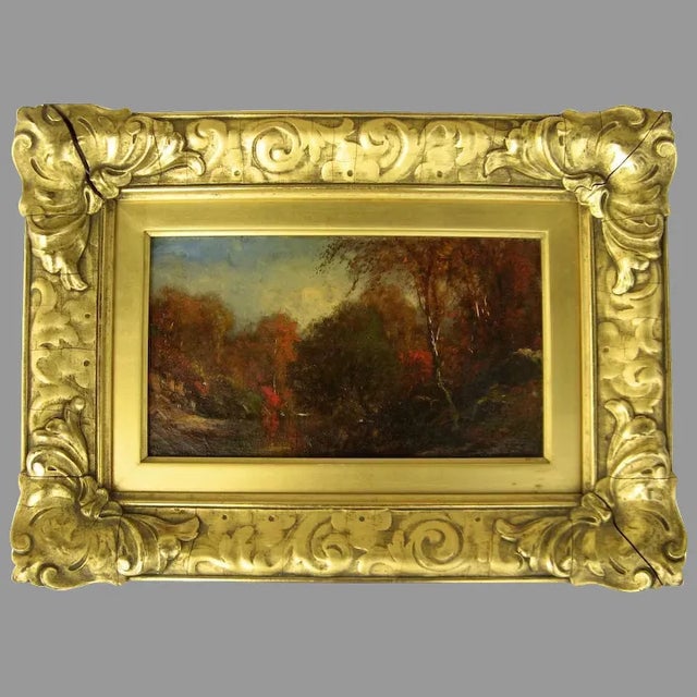 Textile 19th Century Landscape Oil Painting by James McG. Hart, Framed For Sale - Image 7 of 7