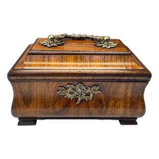 19th Century Rosewood Tea Caddy For Sale