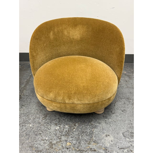 Mohair Brown Sugar Laight Chairs, Pair For Sale - Image 4 of 12