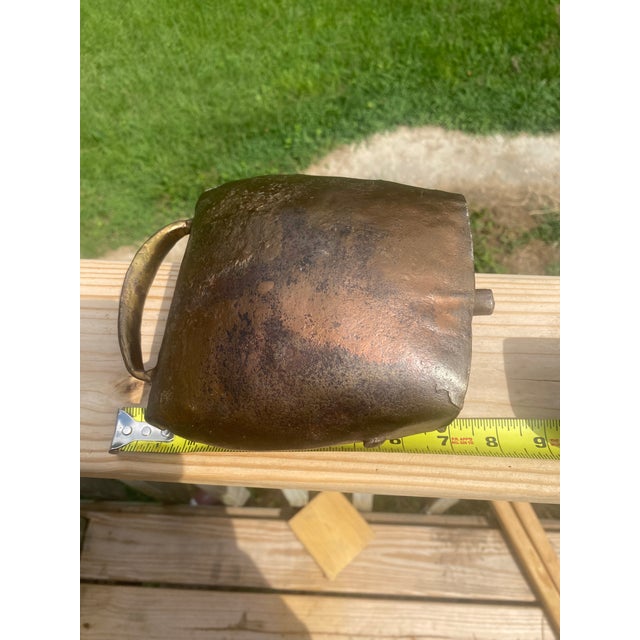 Large 1980s Copper Color Cow Bell | Chairish