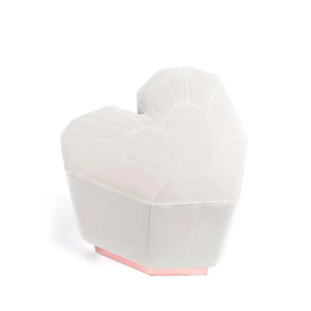 Mustard Queen Heart Stool by Royal Stranger For Sale - Image 9 of 9