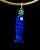 Perfect Poisson Lapis Pendant With Emerald, Diamond & 14k Gold For Sale In New York - Image 6 of 11