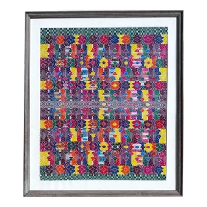 Vintage Anni Albers Style Geometric Hand Woven Textile Art Painting