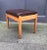 1970s Vintage Scandinavian Beech & Leather Ottoman from Farstrup Møbler, 1970s For Sale - Image 5 of 7