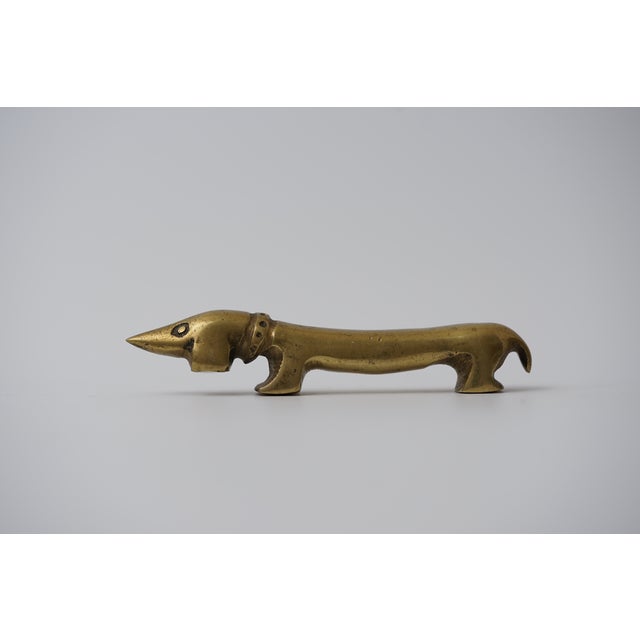 Vintage Brass Dachshund Bottle Opener by Walter Bosse for Herta Baller, 1950s For Sale - Image 10 of 10