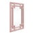 Contemporary Matthew Izzo Home Geneva Pink Rattan Wall Mirror For Sale - Image 3 of 4